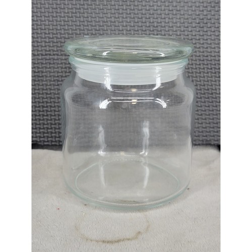 Vintage clear glass apothecary - clear,