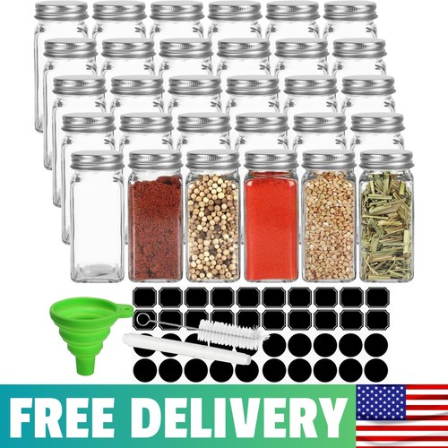 Pack glass spice jars - 30,