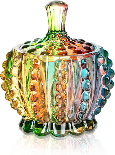 Colorful embossed glass - 6, oz